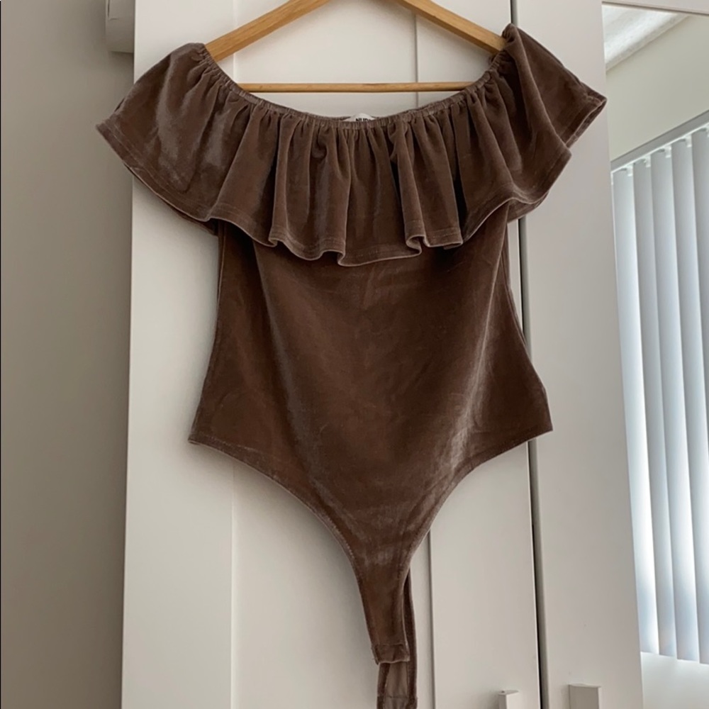 Off the shoulder bodysuit